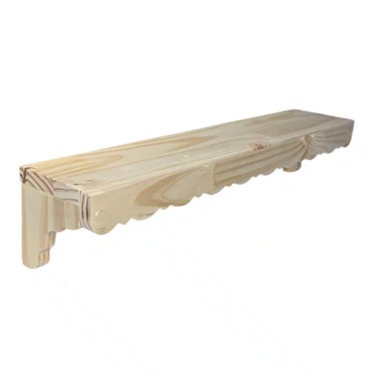 Prateleira  Decorativa em Madeira Pinus Estilo Modern Heritage