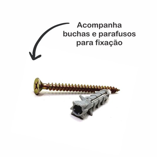Prateleira Multiuso Colorida de Parede em MDF Laqueado para Quadros e Decorações - 90x12,6