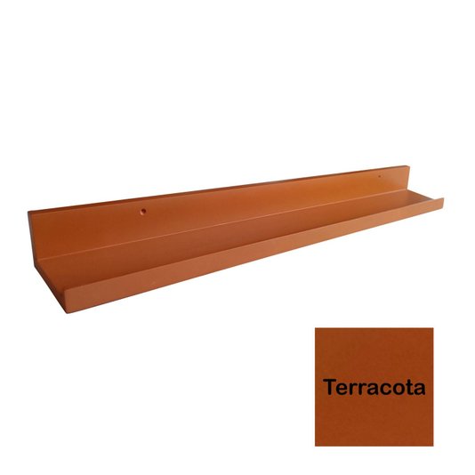 Prateleira Multiuso Colorida de Parede em MDF Laqueado para Quadros e Decorações - 90x12,6