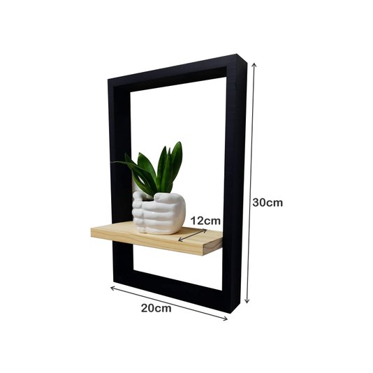 Prateleira Quadro Nicho Flutuante Decorativa de Parede - 20x30cm