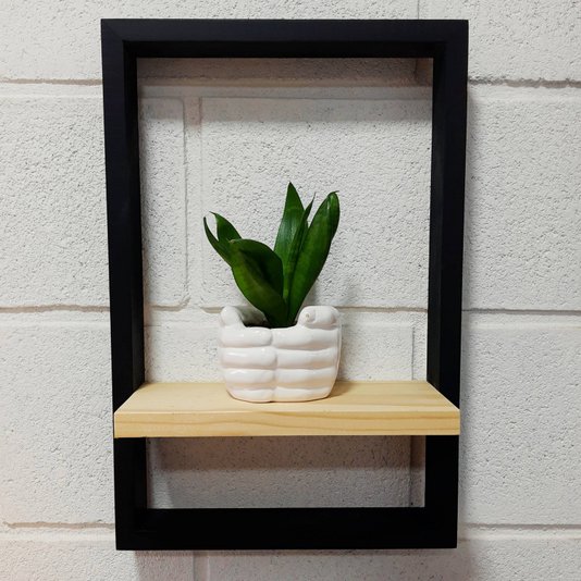 Prateleira Quadro Nicho Flutuante Decorativa de Parede - 30x45cm