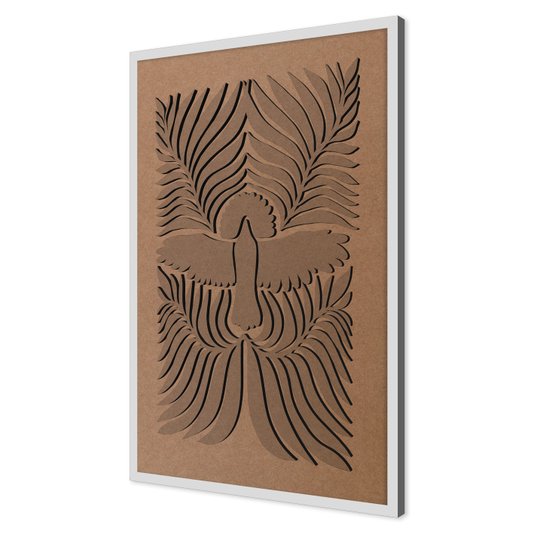 Quadro Para Colorir Alto Relevo Em Mdf Cru 3mm Estilo Matisse