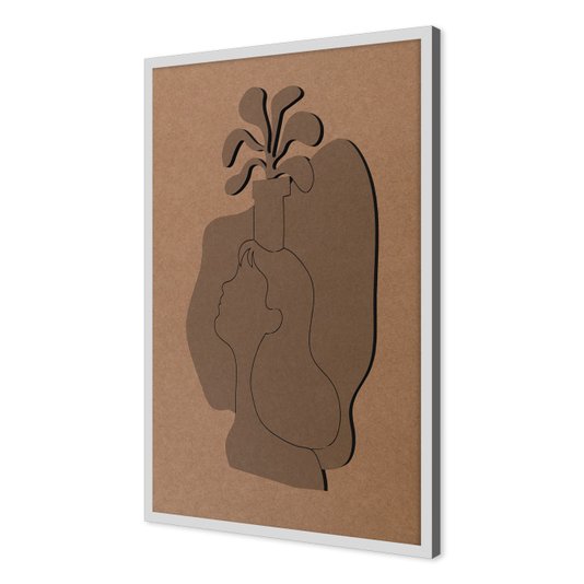 Quadro Para Colorir Alto Relevo Em Mdf Cru 3mm Estilo Matisse