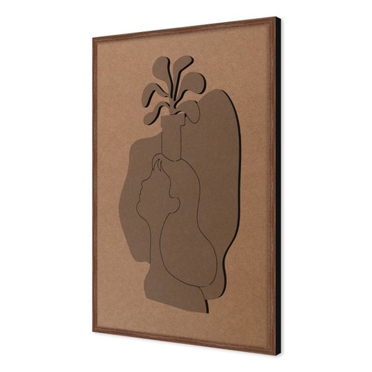 Quadro Para Colorir Alto Relevo Em Mdf Cru 3mm Estilo Matisse