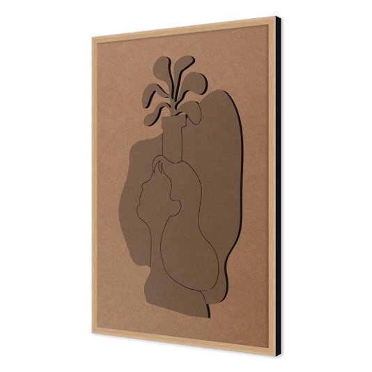 Quadro Para Colorir Alto Relevo Em Mdf Cru 3mm Estilo Matisse