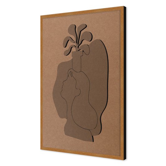 Quadro Para Colorir Alto Relevo Em Mdf Cru 3mm Estilo Matisse