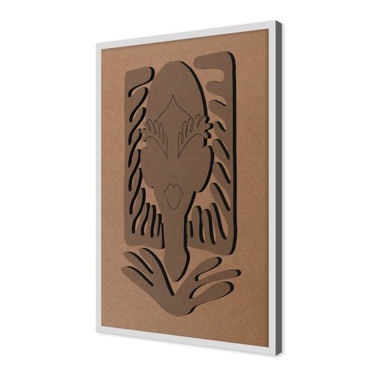 Quadro Para Colorir Alto Relevo Em Mdf Cru 3mm Estilo Matisse