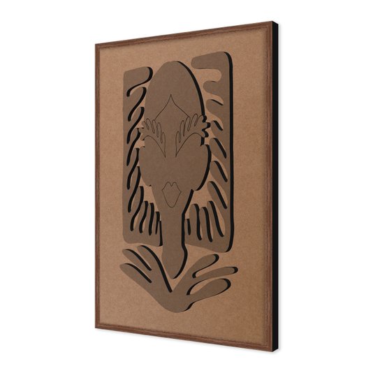 Quadro Para Colorir Alto Relevo Em Mdf Cru 3mm Estilo Matisse