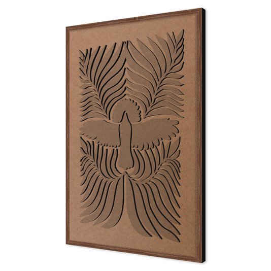 Quadro Para Colorir Alto Relevo Em Mdf Cru 3mm Estilo Matisse