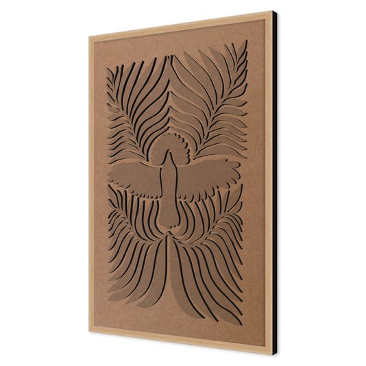 Quadro Para Colorir Alto Relevo Em Mdf Cru 3mm Estilo Matisse