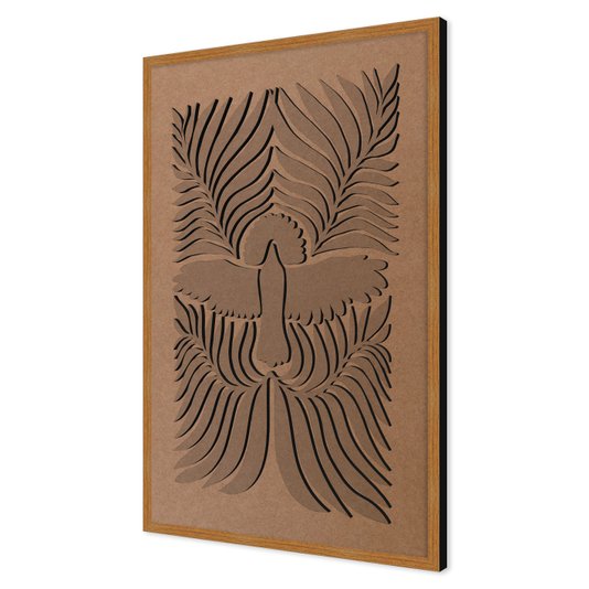 Quadro Para Colorir Alto Relevo Em Mdf Cru 3mm Estilo Matisse
