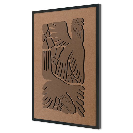 Quadro Para Colorir Alto Relevo Em Mdf Cru 3mm Estilo Matisse