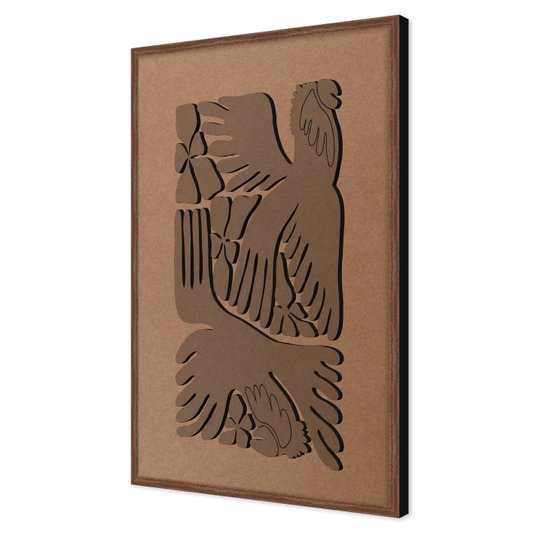 Quadro Para Colorir Alto Relevo Em Mdf Cru 3mm Estilo Matisse