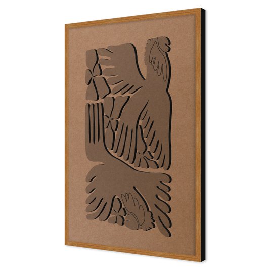 Quadro Para Colorir Alto Relevo Em Mdf Cru 3mm Estilo Matisse