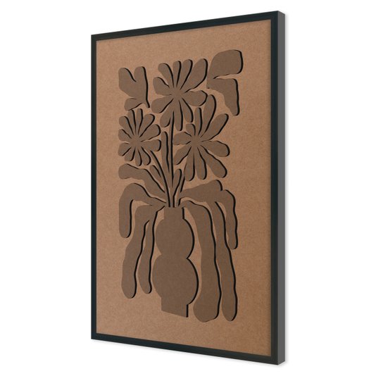 Quadro Para Colorir Alto Relevo Em Mdf Cru 3mm Estilo Matisse