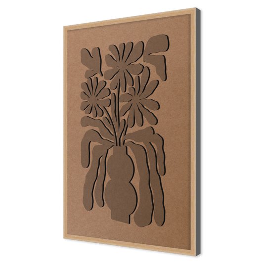 Quadro Para Colorir Alto Relevo Em Mdf Cru 3mm Estilo Matisse
