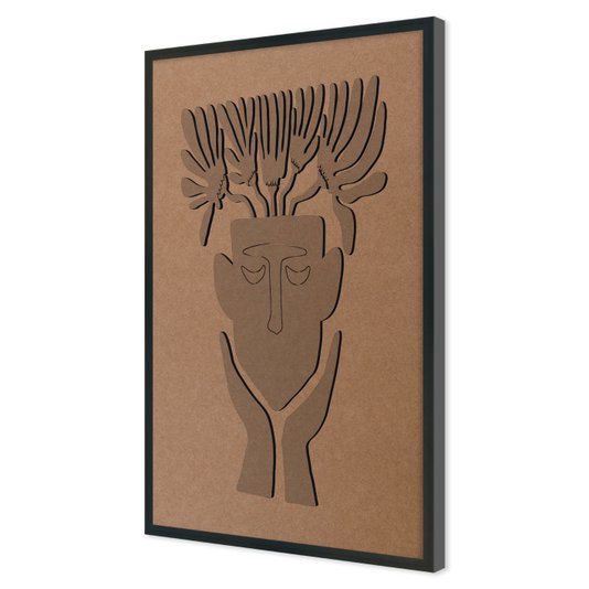 Quadro Para Colorir Alto Relevo Em Mdf Cru 3mm Estilo Matisse