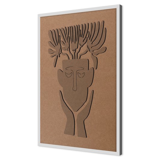 Quadro Para Colorir Alto Relevo Em Mdf Cru 3mm Estilo Matisse