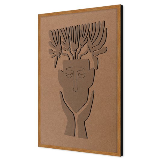 Quadro Para Colorir Alto Relevo Em Mdf Cru 3mm Estilo Matisse