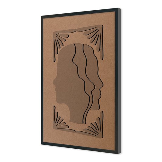 Quadro Para Colorir Alto Relevo Em Mdf Cru 3mm Estilo Matisse