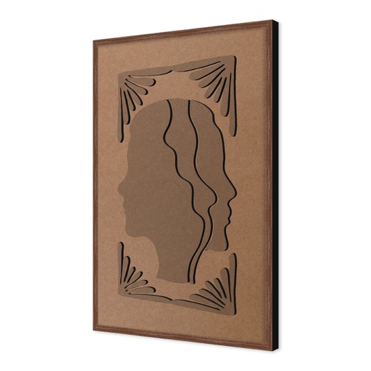 Quadro Para Colorir Alto Relevo Em Mdf Cru 3mm Estilo Matisse