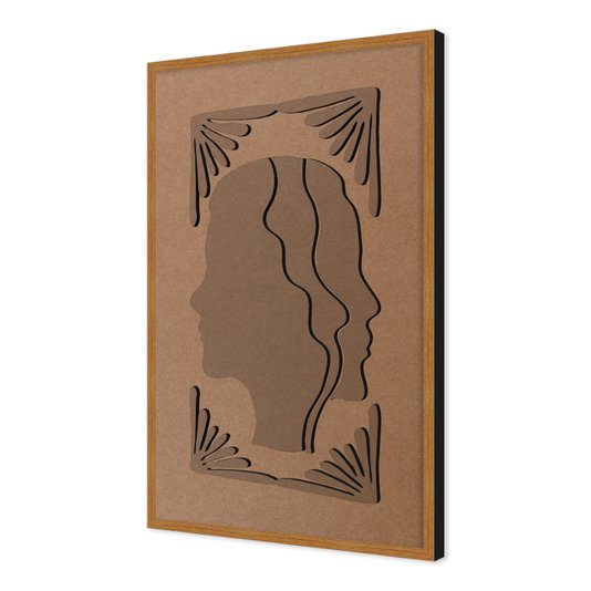 Quadro Para Colorir Alto Relevo Em Mdf Cru 3mm Estilo Matisse