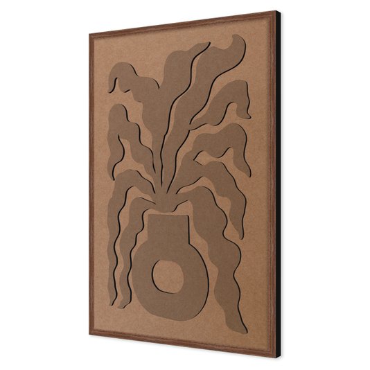 Quadro Para Colorir Alto Relevo Em Mdf Cru 3mm Estilo Matisse
