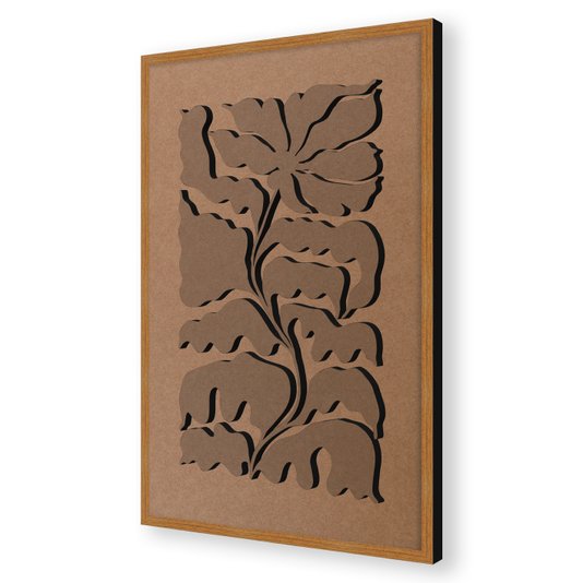 Quadro Para Colorir Alto Relevo Em Mdf Cru 3mm Estilo Matisse
