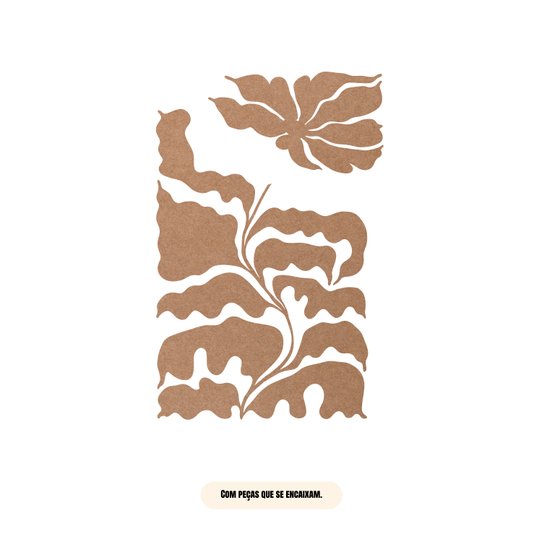 Quadro Para Colorir Alto Relevo Em Mdf Cru 3mm Estilo Matisse