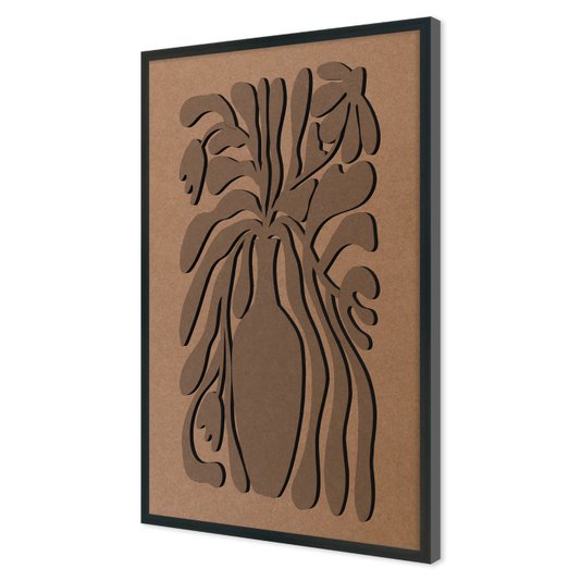 Quadro Para Colorir Alto Relevo Em Mdf Cru 3mm Estilo Matisse
