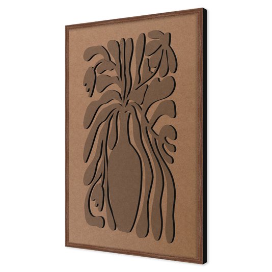 Quadro Para Colorir Alto Relevo Em Mdf Cru 3mm Estilo Matisse