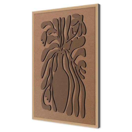 Quadro Para Colorir Alto Relevo Em Mdf Cru 3mm Estilo Matisse