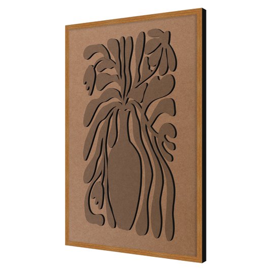 Quadro Para Colorir Alto Relevo Em Mdf Cru 3mm Estilo Matisse