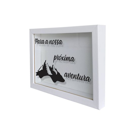 Quadro Cofre Criativo Para a Nossa Próxima Aventura - Fundo Branco