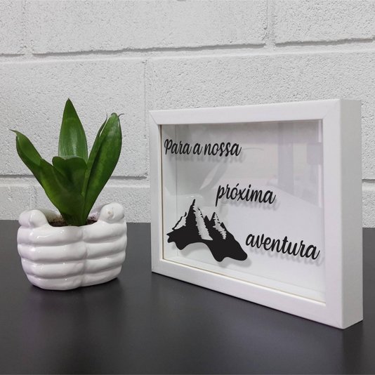 Quadro Cofre Criativo Para a Nossa Próxima Aventura - Fundo Branco