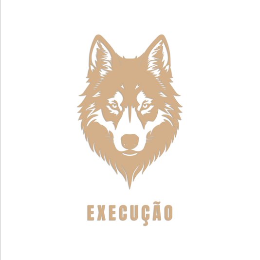 Quadro De Parede 3D Execução Lobo Mdf 3mm