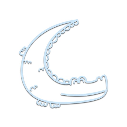 Aplique De Parede 3D Infantil Animais Jacaré Mdf 3mm