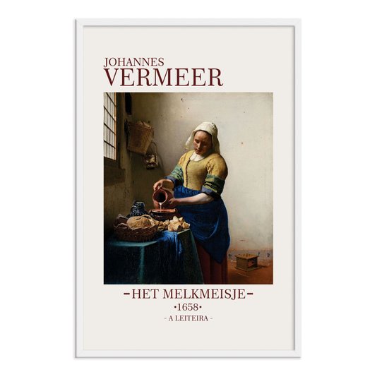 Quadro Decorativo A Leiteira de Johannes Vermeer