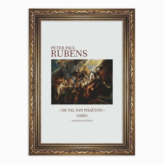 Quadro Decorativo A Queda de Féton de Peter Paul Rubens