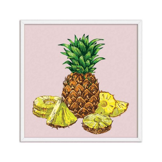 Quadro Decorativo Abacaxi e Fatias