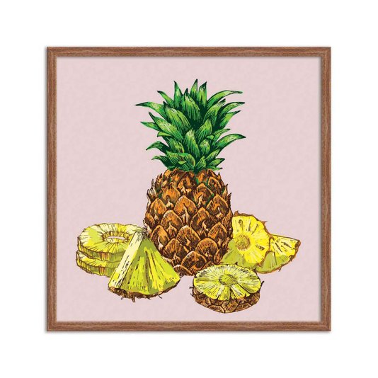 Quadro Decorativo Abacaxi e Fatias