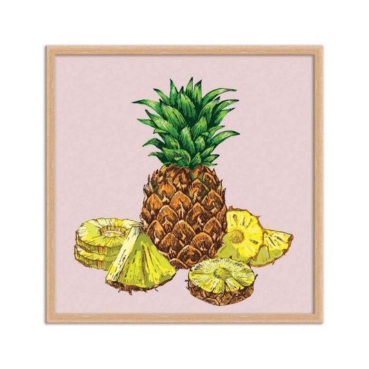 Quadro Decorativo Abacaxi e Fatias