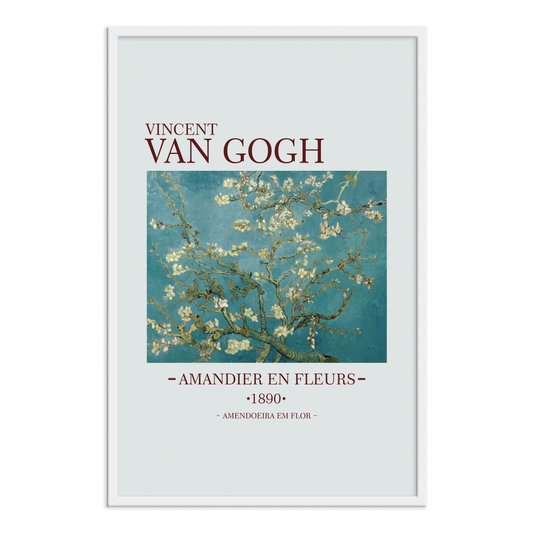 Quadro Decorativo Amendoeira em Flor de Van Gogh