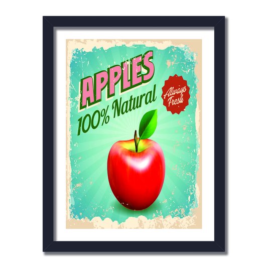 Quadro Decorativo Apples 100% Natural