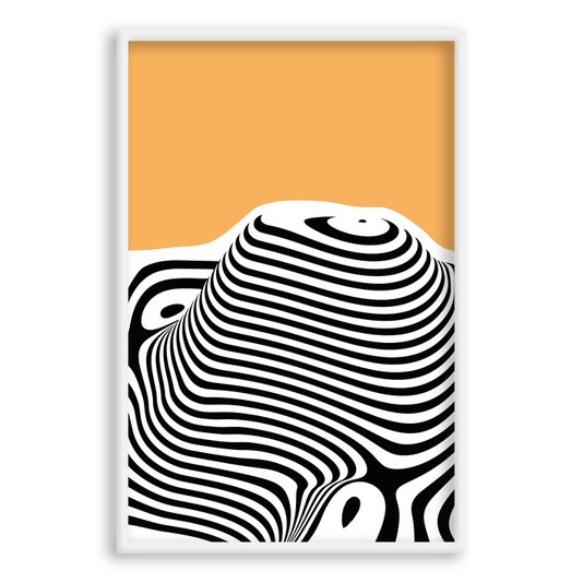 Quadro Decorativo Bauhaus Curvas Abstratas