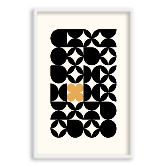 Quadro Decorativo Bauhaus Formas Abstratas