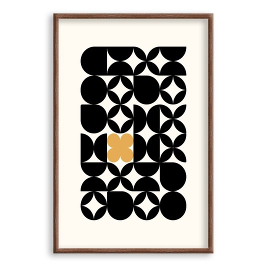 Quadro Decorativo Bauhaus Formas Abstratas