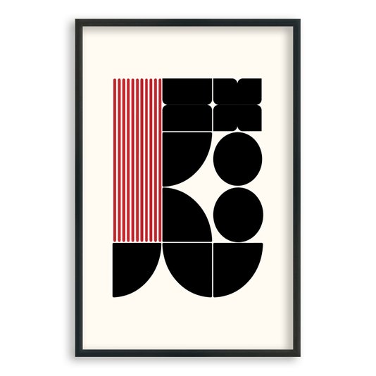Quadro Decorativo Bauhaus Geométrico