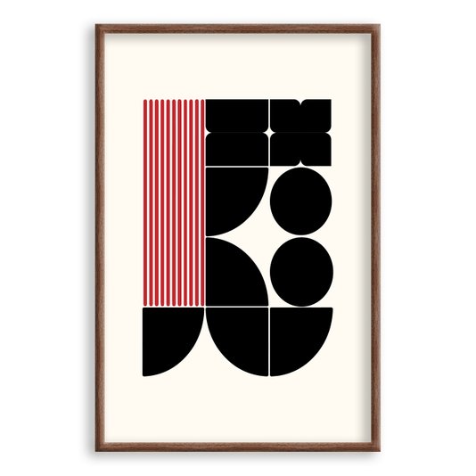 Quadro Decorativo Bauhaus Geométrico