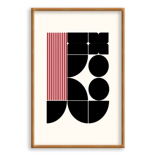 Quadro Decorativo Bauhaus Geométrico